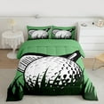 thumbnail image 2 of Castle Fairy Golf Gaming 3 Pieces Queen Comforter Set for Female Men Women,Ball Gamer Ultra Soft Bedding Sets,Sport Game Bedding Comforter Set Breathable,Luxury Bedroom Decor,Reversible, 2 of 8