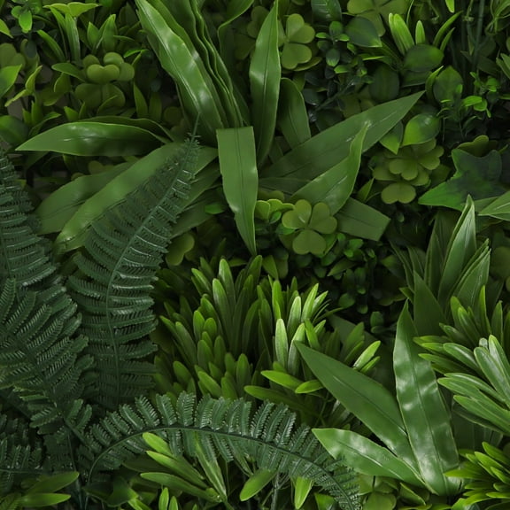 3rd Street Inn Artificial Plant Greenery Panel - Tropical Mix - 4 Pack