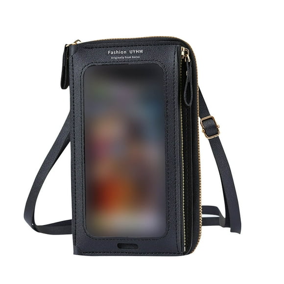 Latrodar Women's Long Style With Hanging Rope Multifunctional Zipper Multiple Card Slots Printed Zipper Change Wallet Best Friend Gifts for Women