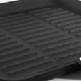 thumbnail image 5 of Gibson Home General Store Addlestone Preseasoned Grill Pan, with Foldable Wood Handle, Cast Iron, 11-inches Square, 5 of 6