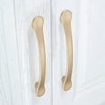 thumbnail image 2 of Furniture Handle Brushed Brass Kitchen Furniture Handle Zinc Alloy Kitchen Knob, 2 of 5