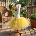 thumbnail image 5 of AuroraX Porch Goose Princess Outfit Princess Tutu Skirts Porch Goose Clothes Set 23" 17 19 inch Wedding Holiday Front Porch Goose 23 inch Clothing Fall Summer Seasonal Decor, 5 of 6