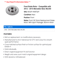 thumbnail image 2 of Front Brake Rotor - Compatible with 2012 - 2015 Mercedes-Benz ML350 - Power Stop, 2 of 2