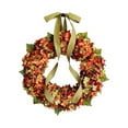 thumbnail image 2 of Thanksgiving Fall Hydrangea Wreath – Artificial Bow Garland, Indoor/Outdoor Front Door Farm Decor （A）, 2 of 5