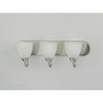 thumbnail image 3 of Axis 3 - Light Satin Nickel / Silver Contemporary / Modern Incandescent Glass And Steel Wall Sconce, 3 of 5