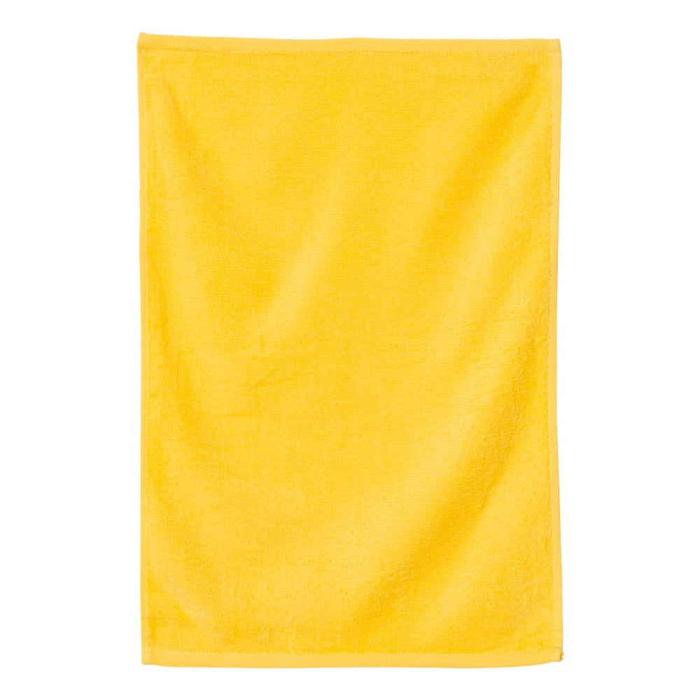 QTees Deluxe Hemmed Hand Towel Color Yellow Size One Size