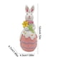thumbnail image 3 of Decoración De Conejo De Resina Conejito de Pascua de resina rosa para decoración de jardín con huevos, adorno para exterior, para sala de estar y fiesta (1 unidad) JASKFLY, 3 of 9