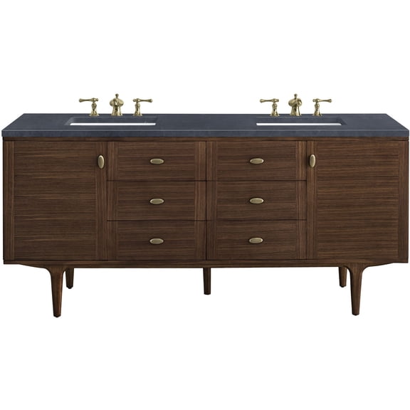 James Martin Vanities 670-V72-3Csp Amberly 72" Free Standing Or Wall Mounted Double Basin
