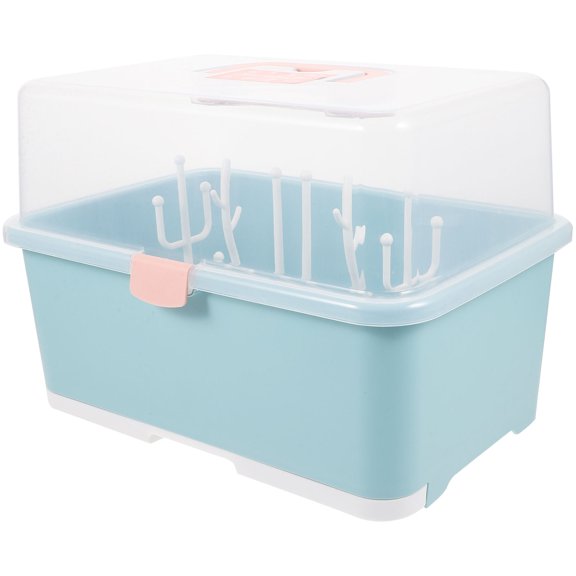 LOLIPPYY Baby Green Drying Bottle Rack, 1 Piece Portable Storage Organizer for Travel and Home Use