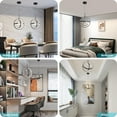 thumbnail image 3 of Deyidn Black Modern LED Pendant Ceiling Lamps, 3 of 5