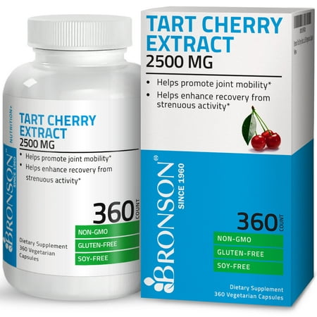 Bronson Tart Cherry Extract 2500 mg Non-GMO Gluten & Soy Free  with