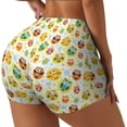thumbnail image 2 of Fotbe Colorful Owls 1 Seamless Shorts, Womens Workout Shorts High Waist Stretch Booty Short for Gym/Yoga/Running/Biking-Small, 2 of 9