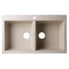 thumbnail image 4 of ALFI brand AB3420DI-B Biscuit 34" Drop-In Double Bowl Granite Composite Kitchen Sink, 4 of 11