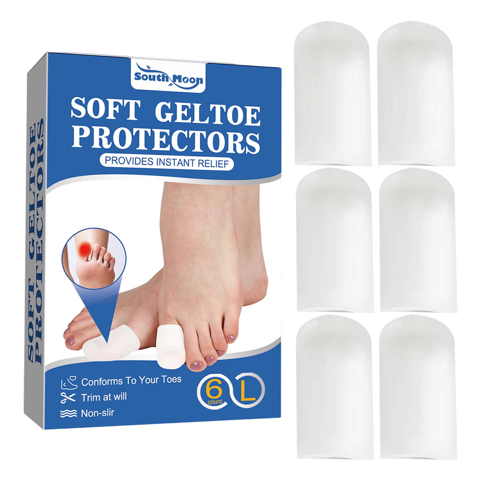 Toe Caps 6PCS Big Toe Protector For Missing Toenail Breathable Gel