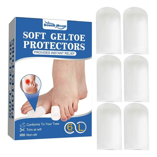 Toe Caps 6PCS Big Toe Protector For Missing Toenail Breathable Gel