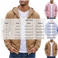 thumbnail image 3 of Bxsruta Mens Zip Up Hoodie Quilted Long Sleeve Casual Sweatshirt Jacket with Drawstring, 3 of 6