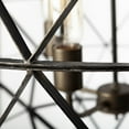 thumbnail image 4 of Mercana Dyson II 22.5x22.5 Black Metal Triangular Orb Four Bulb Ch&elier, 4 of 7