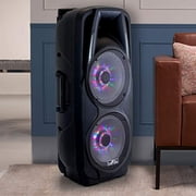 beFree Sound Double 10 Inch Subwoofer Portable Bluetooth Party PA Speaker