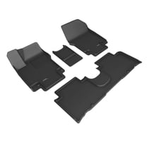 3D MAXpider Kagu Floor Mat (Black) Compatible with Hyundai IONIQ 5 2025-2026 (W/Sliding Center Console) - Complete Set