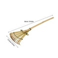 thumbnail image 6 of OULII Bamboo Garden Rake Light Green for Park Courtyard and Sand Pits, 6 of 8