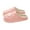 Pink B, variant on Bovxnpu Women's Warm Fuzzy Slippers Winter House Shoes, Unisex Couple Winter Outerwear Closed-Toe Half-Slippers Fleece-Lined Warm Flat Slippers Comfy Soft Lightweight Indoor House Shoes