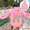 thumbnail image 2 of I Am A Child Of God Hoodie Unisex Plus Size Pullover Warm Sweatshirt Cozy Casual Winter Fall Top, 2 of 2