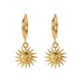 thumbnail image 6 of Sunyuer Sun Pendant Hoop Earrings for Women Stainless Steel Sun Dangle Earrings Gold Silver Sunshine Drop Earrings Jewelry, 6 of 6