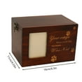 thumbnail image 3 of Pets Loss Remembrance Chest Pet for Dog Ashes Wooden Pet Cremation with Photo Frame Cat Dog for Ashes Large Keepsake Memory Box Sympathy Gift, 3 of 3