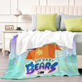 thumbnail image 4 of We Bare Bears anti-pilling, suave, ligera, esponjosa y acogedora de lujo para hogar y cocina – Perfecta para niños y adultos,200X150cm, 4 of 6