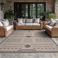 thumbnail image 6 of Bliss Rugs Bailey Transitional 8' x 10' Black and Natural Indoor Outdoor Area Rug, 6 of 8