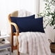 thumbnail image 2 of Fundas de Almohada Zaizaihome 100% Algodón Egipcio 30x51 cm Azul Marino, 2 of 6
