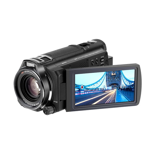 Cámara DV, Control de la Perilla AF MF 5K 30FPS 48MP Antishake 12x ÓCTICO zoom Videocámara de la Cámara de video Para Tomar Fotos