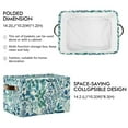 thumbnail image 2 of Yayeee 2 Pack Canvas Storage Basket with Handles for Shelves Fabric Bins Closet Organizer, Beautiful Leaves Pattern, 2 of 8