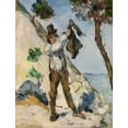 thumbnail image 2 of Cezanne, Paul 15x18 Gold Ornate Wood Framed with Double Matting Museum Art Print Titled - Man with a Vest, 2 of 4