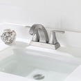 thumbnail image 6 of PARLOS 2 Handles Bathroom Faucet with Metal Pop-up Drain and Faucet Supply Lines, Brushed Nickel, 6 of 10
