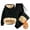 Black(New), variant on PNTUTB Men's Fleece-lined Hoodie Sweatshirts Pullover Thick Thermal Long Sleeve Solid Color Sweatsuit Set