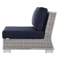 thumbnail image 4 of Lounge Chair, Rattan, Wicker, Light Grey Gray Blue Navy, Modern Contemporary Urban Design, Outdoor Patio Balcony Cafe Bistro Garden Furniture Hotel Hospitality, 4 of 7