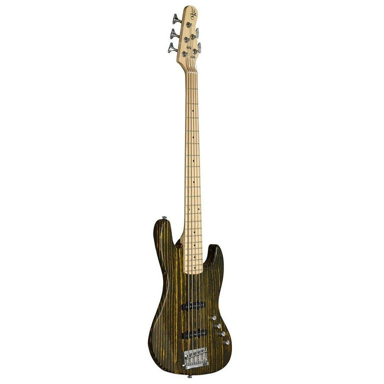 Michael Kelly Element 5OP 5-String Bass Guitar (Trans Yellow