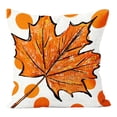 thumbnail image 2 of PiGOGI Orange Thanksgiving Pillow Covers Fall Throw Pillow Cases Orange Cushion Covers Soft Home Decor for Sofa Bedroom Polyester, 2 of 7