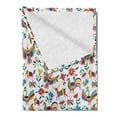thumbnail image 2 of Mexican Soft Flannel Fleece Throw Blanket, Traditional Latin American Art Design Natural Inspirations Flowers and Birds, Cozy Plush for Indoor and Outdoor Use, 70" x 90", Multicolor, by Ambesonne, 2 of 5