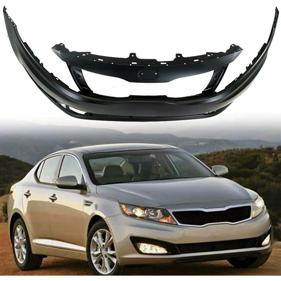 SEBLAFF Front Bumper Cover Fascia with Tow Hook Hole Replacement for 2012 2013 Optima EX LX KI1000161 865114C000 86611D3000