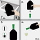 thumbnail image 5 of Bolsa aislada para botellas, Enfriador de botellas de vino de 15,5x22,5 cm, Enfriador de botellas de tela impermeable con gel refrigerante, Enfriador de vinos utilizado para vino, champán,, 5 of 5
