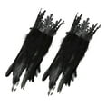 thumbnail image 1 of Gargantilla De Plumas Góticas, Envoltura De Hombro, Capa, Fiesta De Disfraces, Chal, Encogimiento De Hombros, Muñequera De Imitación SM SunniMix Traje Gótico, 1 of 8