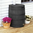 thumbnail image 4 of Good Ideas Rain Wizard 50 Gallon Plastic Rain Barrel Water Collector, Black, 4 of 11