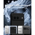 thumbnail image 4 of 3 in 1 for Google Pixel 6A Case, with 2 Pack Screen Protector, with Full Camera Cover Protection，Liquid Silicone Slim Shockproof Protective Phone Case [Microfiber Lining] (Black), 4 of 12