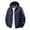 Navy, variant on Xzbqbs Jacket for Men Lightweight Windbreaker Rain Jacket Water Resistant Raincoat with Detachable Hood for Hiking Fishing Outwear