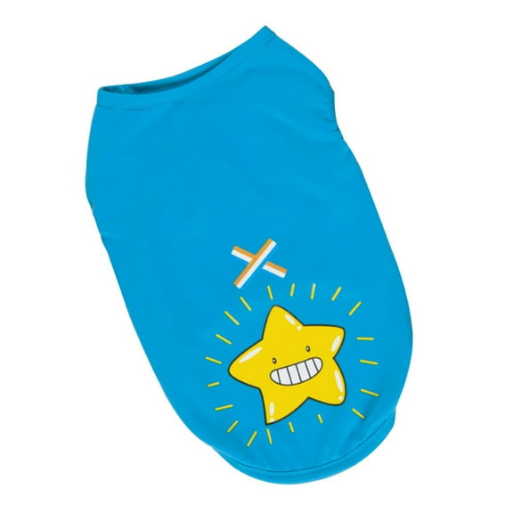 Puppy Clothes Cute Cartoon Pattern Comfortable Tank Top Dog Camisole Pet Two-legged T-shirt Summer Clothing