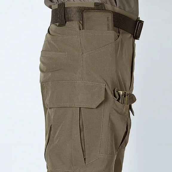 Cargo Pants for Men Men's Outdoor Solid Color Pocket Slim Pants Full Length Pants 