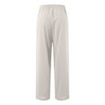 thumbnail image 4 of WILLBEST Pantalones Casuales de Mujer, de Cintura Alta, Anchos y con Cordón Elástico, Cómodos, Largos y con Bolsillos para Un Estilo Diario Elegante. Extra Grande, 4 of 4