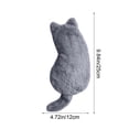thumbnail image 3 of Weloille Plush Cat Multifunctional Storage Bag, Coin Purse, Pencil Case and Makeup Brush Holder with Zipper, Flock Material, 25x12cm, Multi-Color, 3 of 9